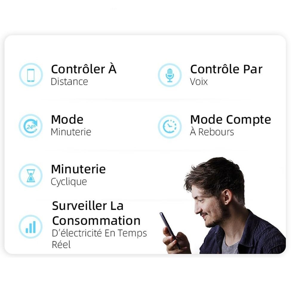 Interrupteur Zigbee Connecté 16A avec Mesure d'Énergie – Image 4